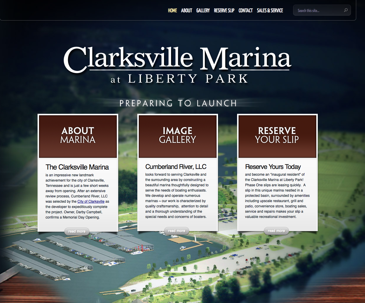 Clarksville Marina Web Development