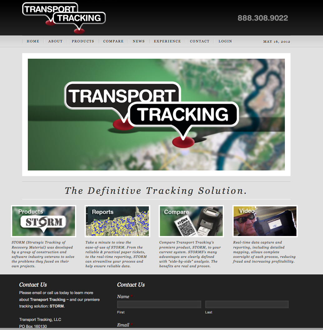 Transport Tracking Web Development